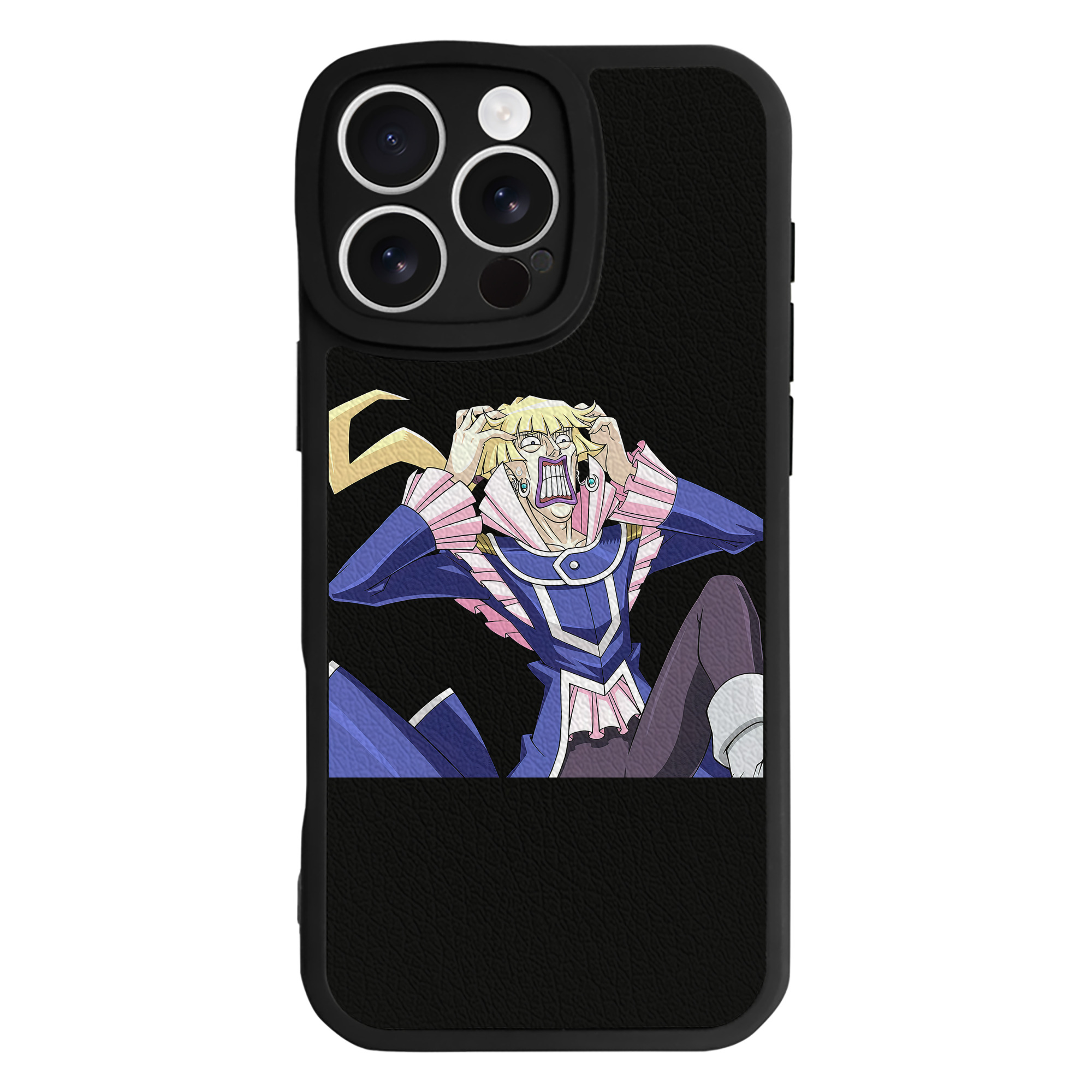 （画像用） 遊☆戯☆王 Yu-Gi-Oh! 【iPhone 16シリーズ対応】シリコンスマホケース（レザー調） 材質：シリコン